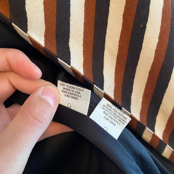 EUC Eva Franco Chevron Car Coat - Picture 8 of 12